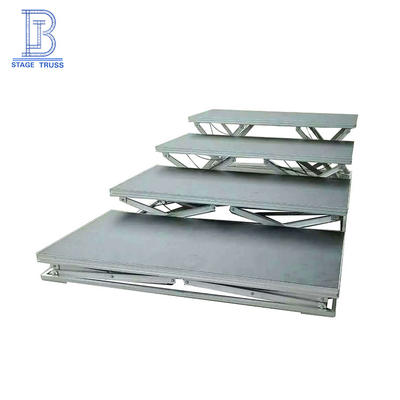 Aluminum Manual Folding Portable Light Truss Scissor Stage Platform