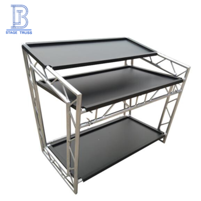 Folding Aluminum DJ lighting truss stand table